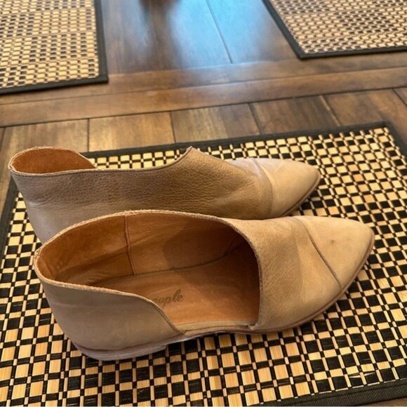 Free People Beige Leather Flats - Picture 5 of 12